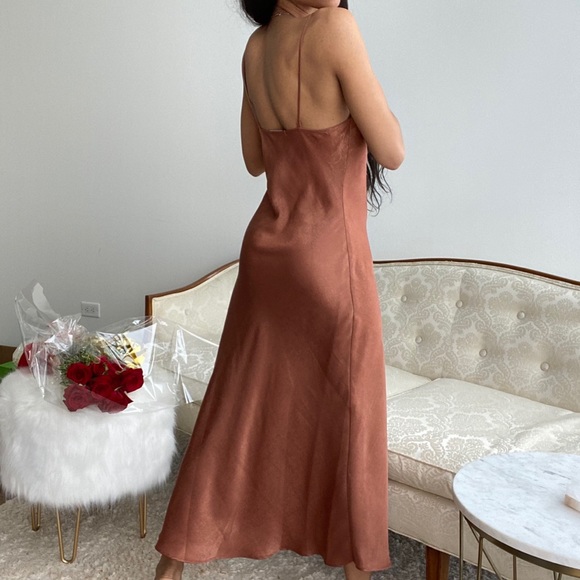 🥀ZARA🥀 Flowing Cowl Neck Maxi Dress - Picture 3 of 8